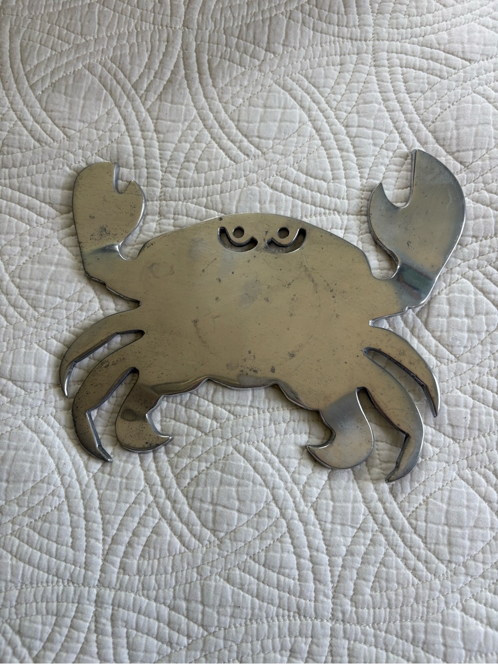 Coastal Crab Rustic Aluminum Trivet - Picture 6 of 8